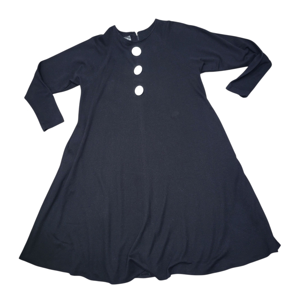 Vintage Edith Flagg Dress Size Medium Black